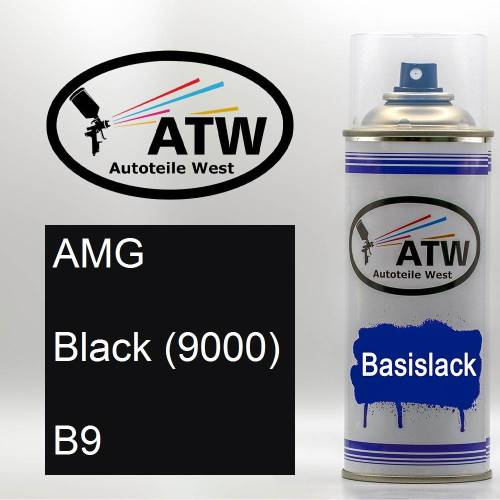 AMG, Black (9000), B9: 400ml Sprühdose, von ATW Autoteile West.